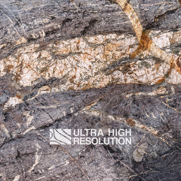 Grey Granite Crystalline Texture with Fractures (336cm x 146cm)