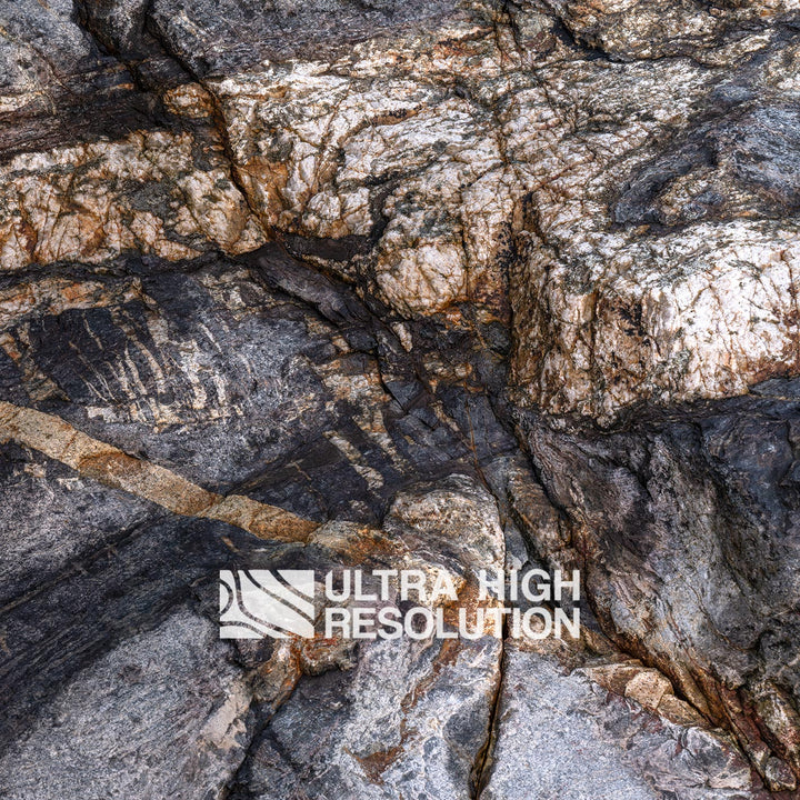 Grey Granite Crystalline Texture with Fractures (336cm x 146cm)