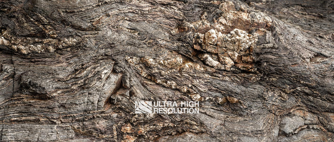 Grey Layered Metamorphic Rock Texture (341cm x 145cm)