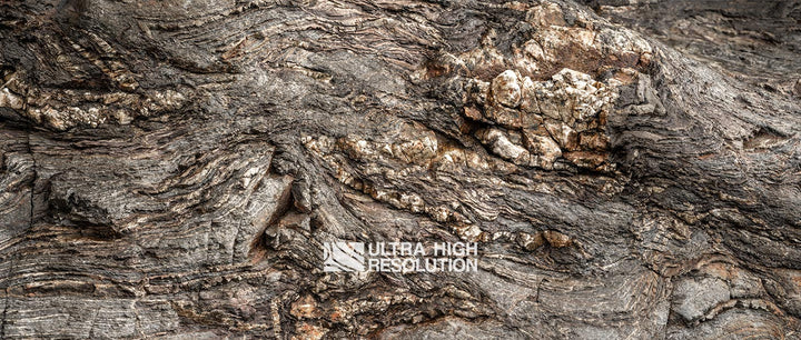 Grey Layered Metamorphic Rock Texture (341cm x 145cm)