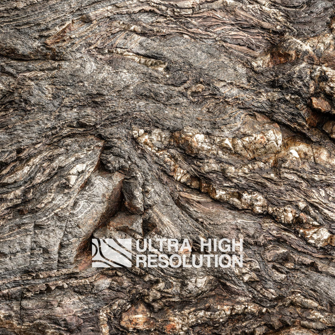 Grey Layered Metamorphic Rock Texture (341cm x 145cm)