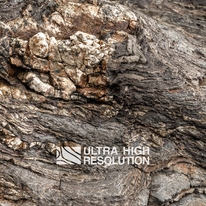Grey Layered Metamorphic Rock Texture (341cm x 145cm)