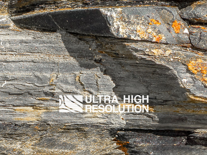 Grey Sedimentary Rock Strata Texture (343cm x 147cm)