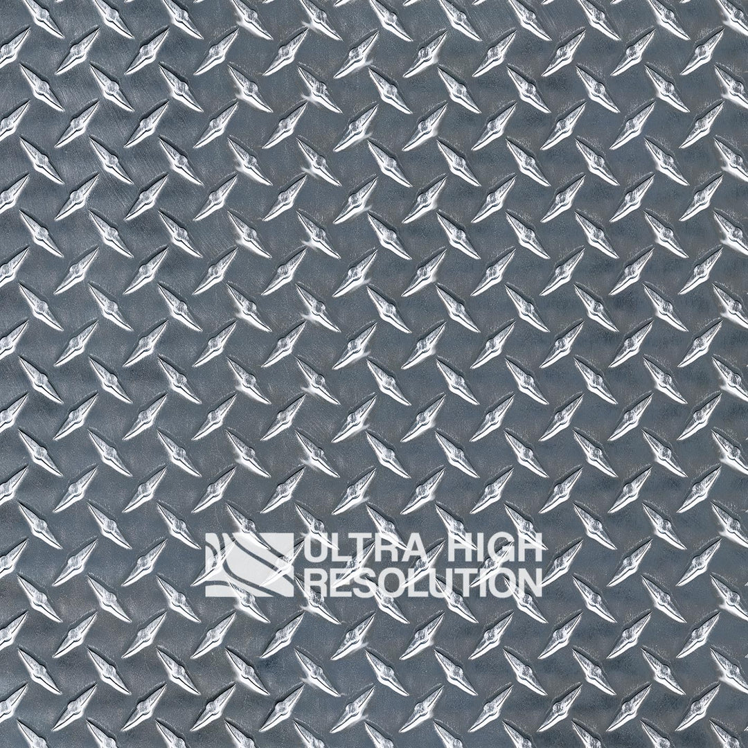Grey Steel Diamond Plate Texture (596cm x 596cm)