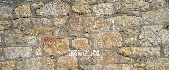 Irregularly Shaped Stone Wall Texture (332cm x 138cm)