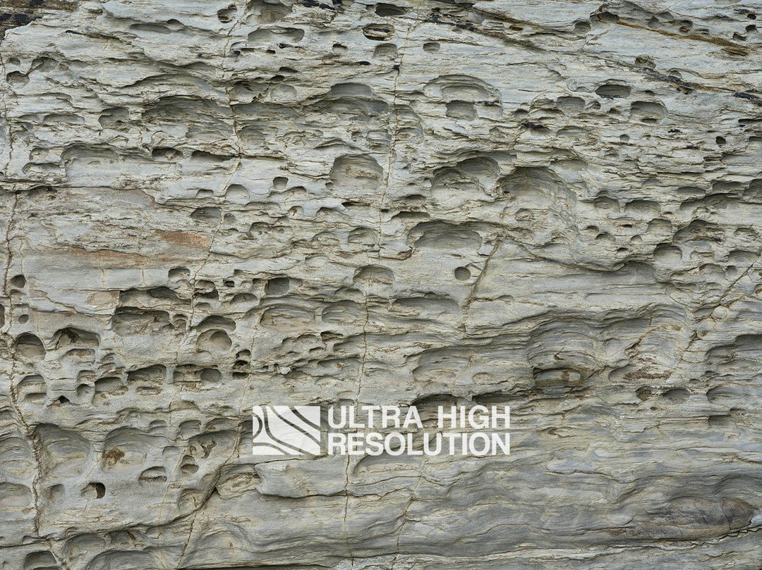 Light Grey Honeycomb Weathered Rock Texture (271cm x 203cm)