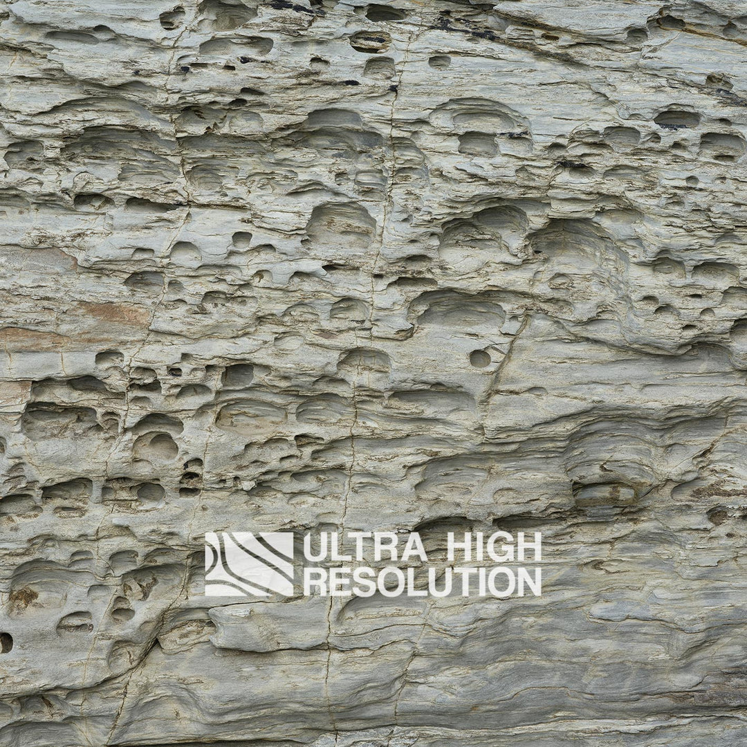 Light Grey Honeycomb Weathered Rock Texture (271cm x 203cm)