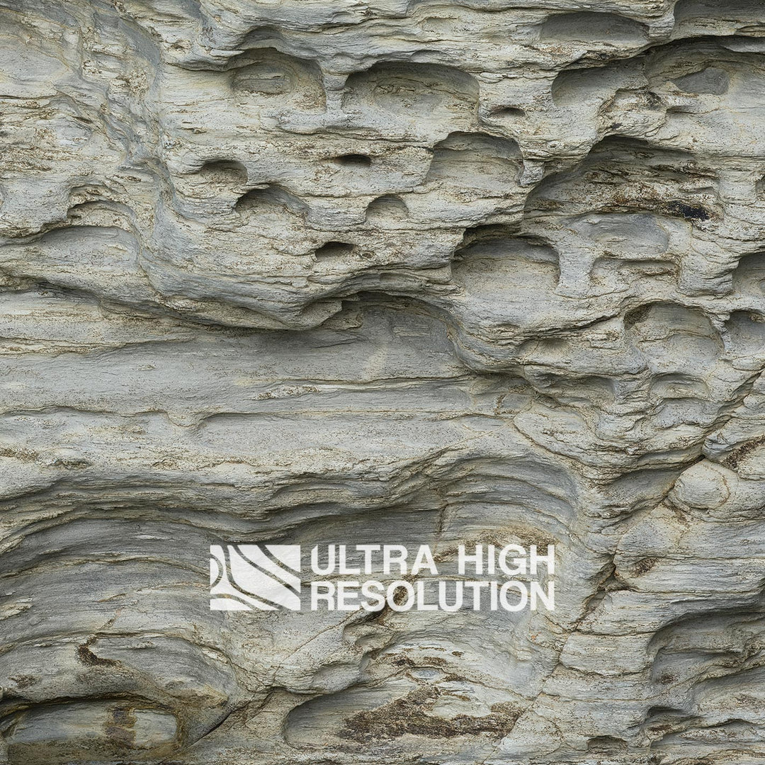 Light Grey Honeycomb Weathered Rock Texture (271cm x 203cm)