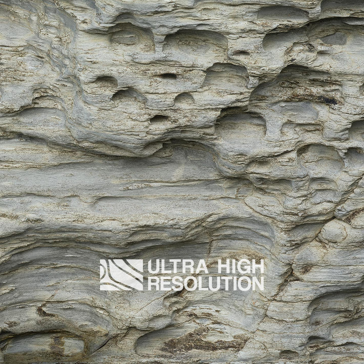 Light Grey Honeycomb Weathered Rock Texture (271cm x 203cm)
