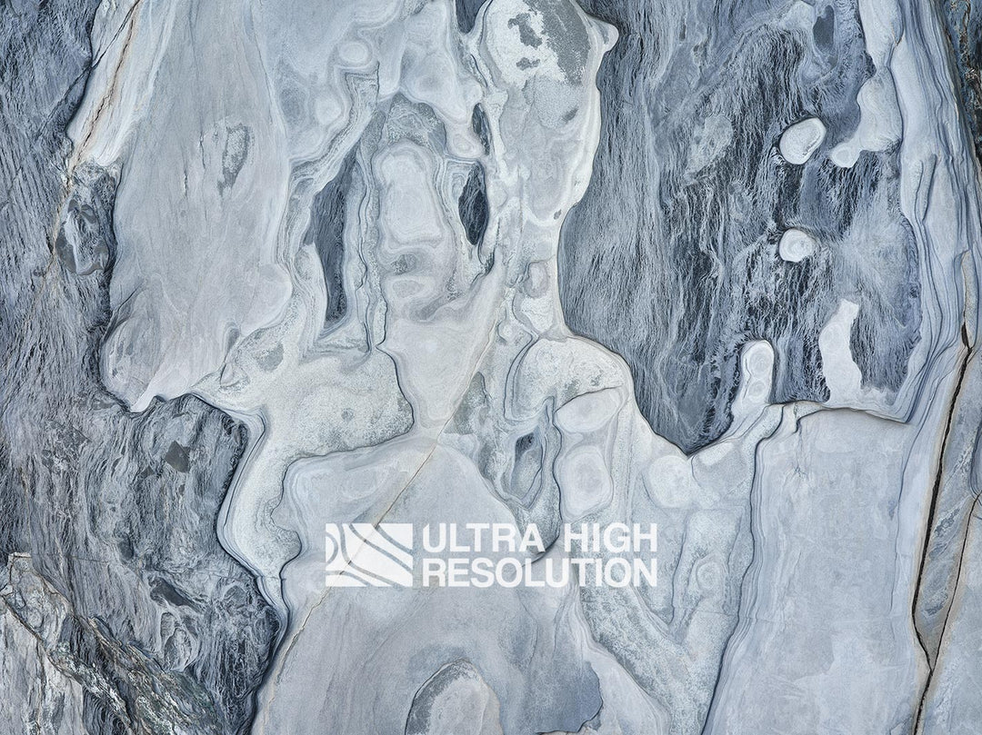 Light Grey Lobed Coastal Rock Texture (271cm x 203cm)