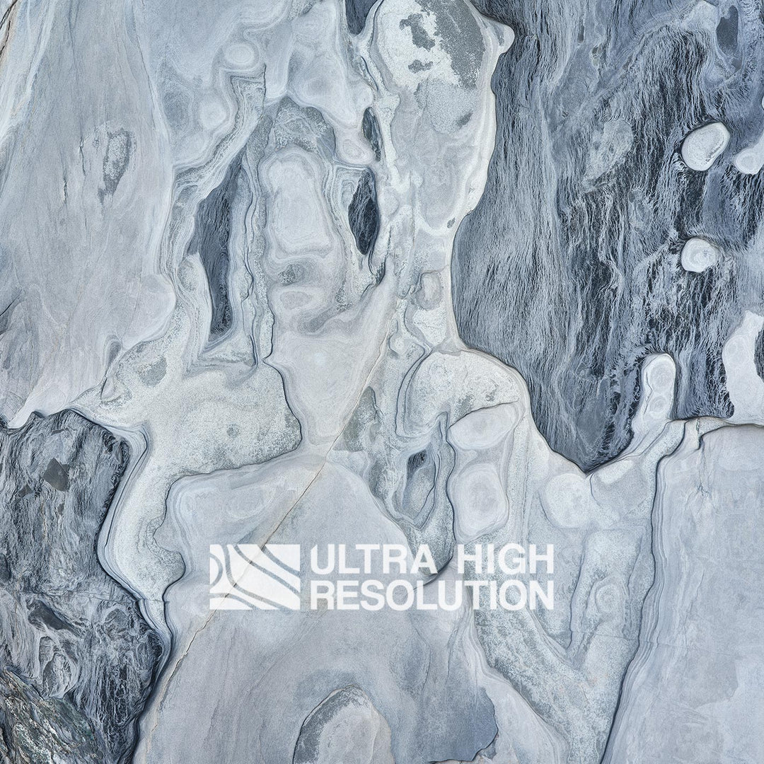 Light Grey Lobed Coastal Rock Texture (271cm x 203cm)
