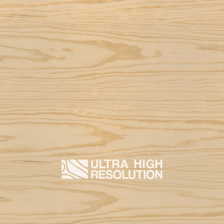 Long Light Brown Pine Wood Veneer with Polished Surface (707cm x 163cm)
