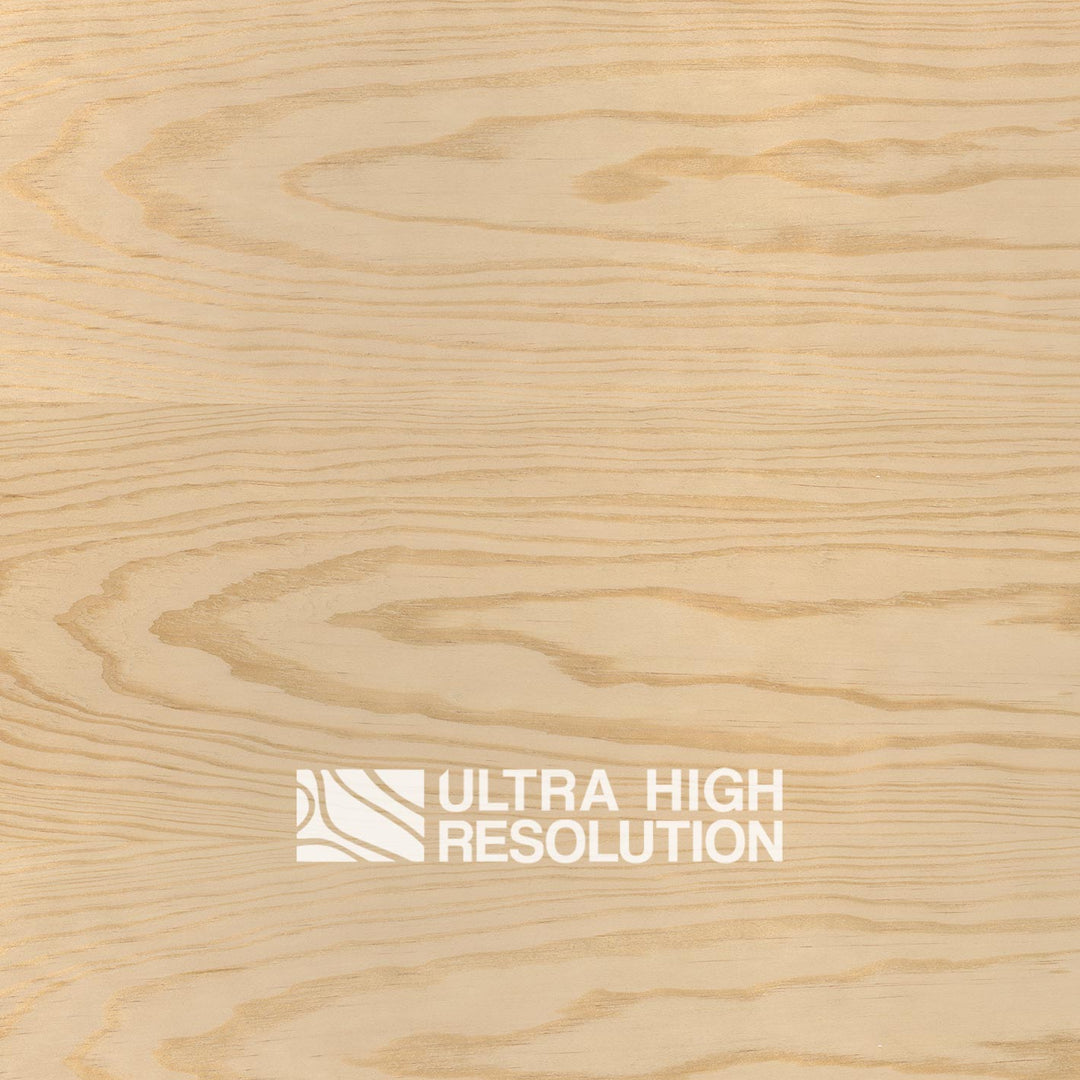 Long Light Brown Pine Wood Veneer with Polished Surface (707cm x 163cm)