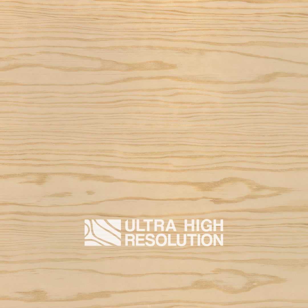 Long Light Brown Pine Wood Veneer with Polished Surface (707cm x 163cm)