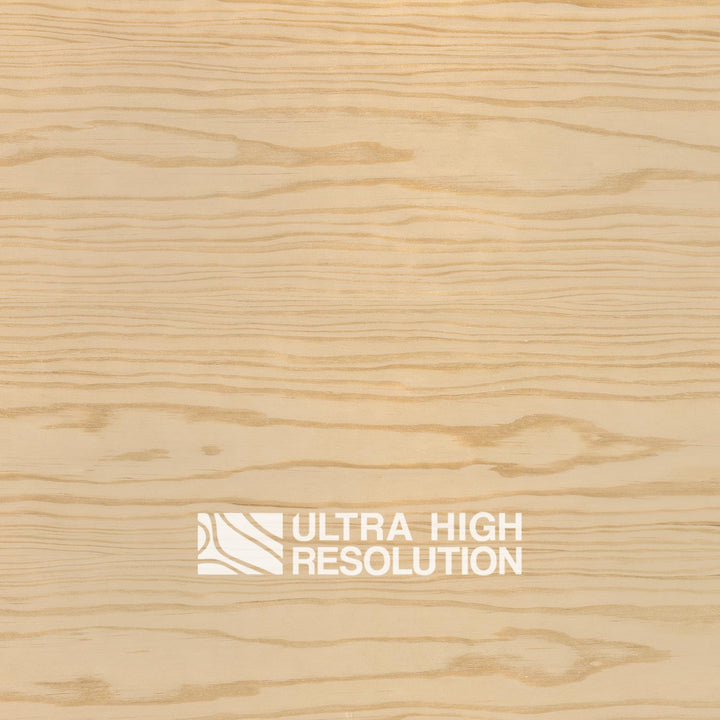 Long Light Brown Pine Wood Veneer with Polished Surface (707cm x 163cm)