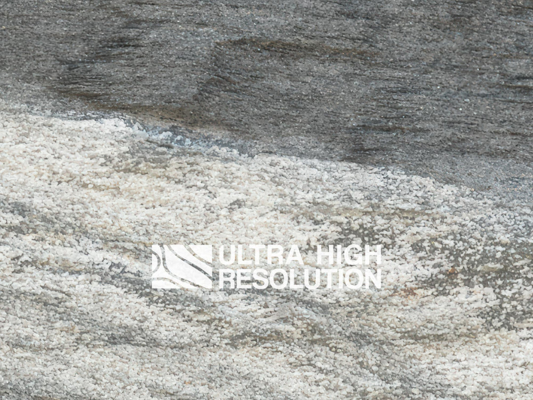 Mid Grey Folded Banded Rock Texture (271cm x 203cm)