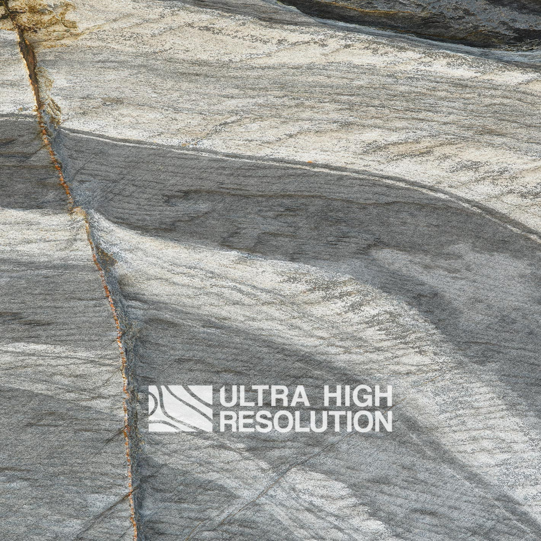 Mid Grey Folded Banded Rock Texture (271cm x 203cm)
