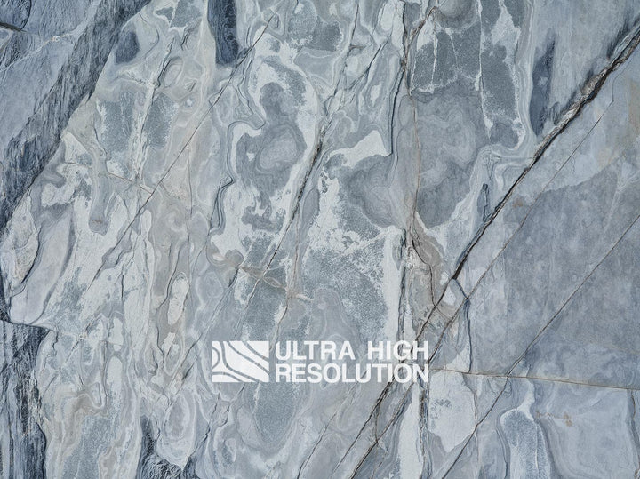 Mid Grey Fractured Coastal Rock Texture (271cm x 203cm)