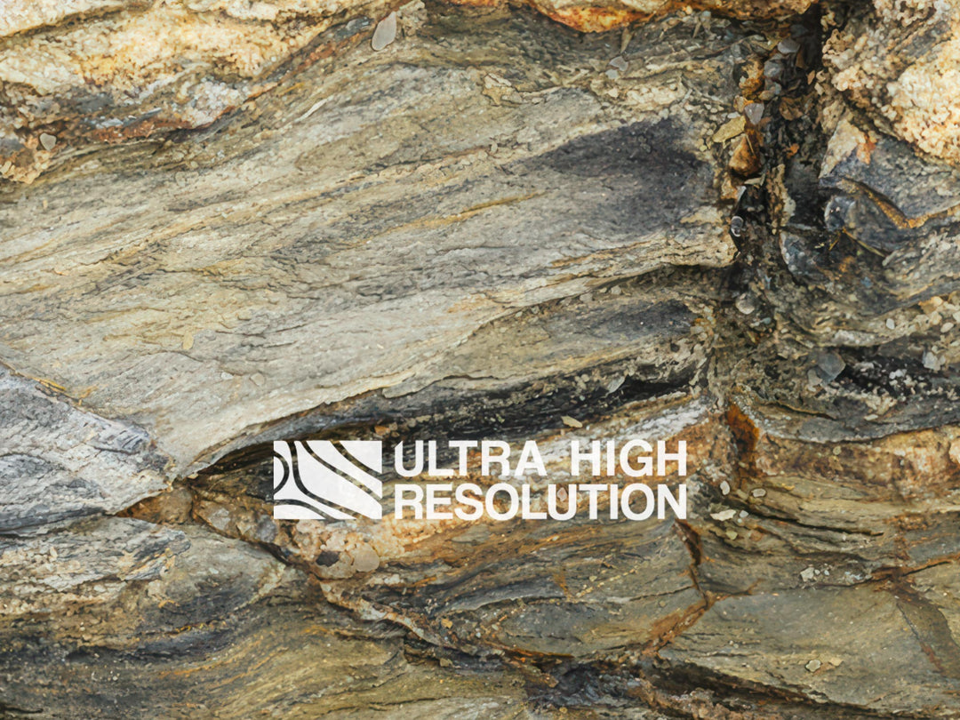 Ochre Laminated Cliff Rock Texture (271cm x 203cm)