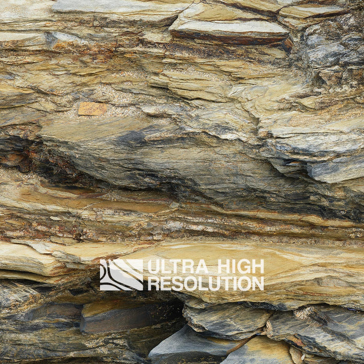 Ochre Laminated Cliff Rock Texture (271cm x 203cm)
