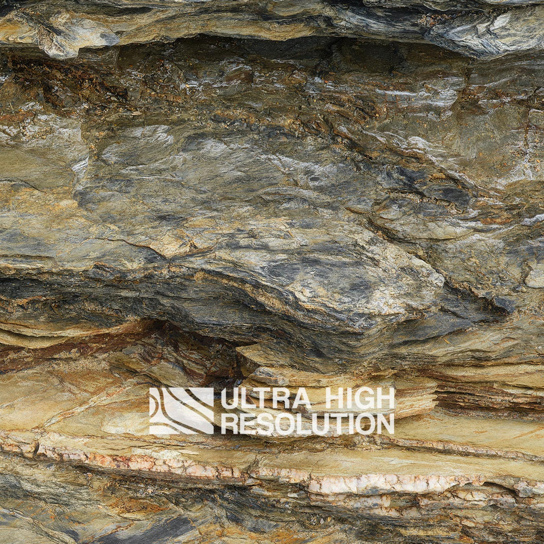 Ochre Laminated Cliff Rock Texture (271cm x 203cm)
