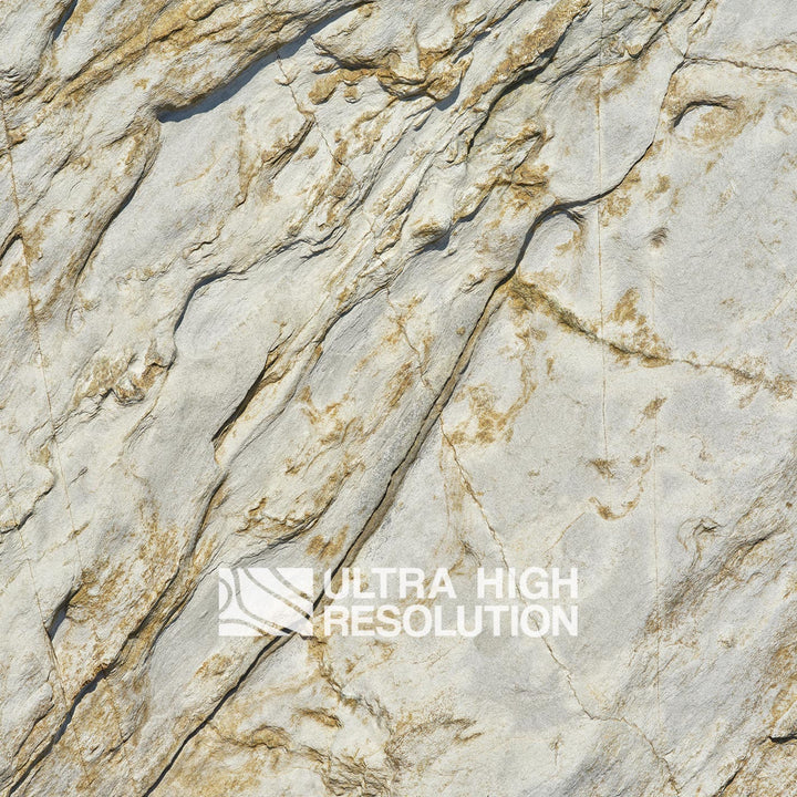 Off White Ochre Streaked Rock Texture (271cm x 203cm)