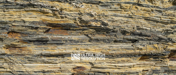 Pale Yellow Sedimentary Rock Strata Texture (343cm x 147cm)