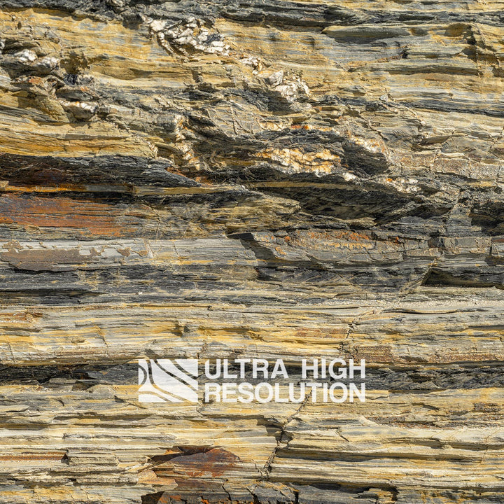 Pale Yellow Sedimentary Rock Strata Texture (343cm x 147cm)