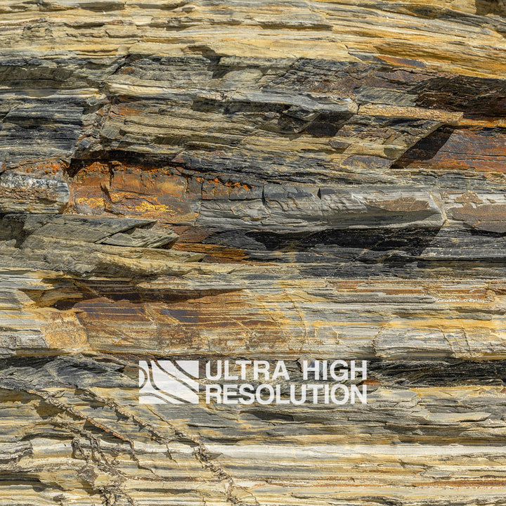 Pale Yellow Sedimentary Rock Strata Texture (343cm x 147cm)