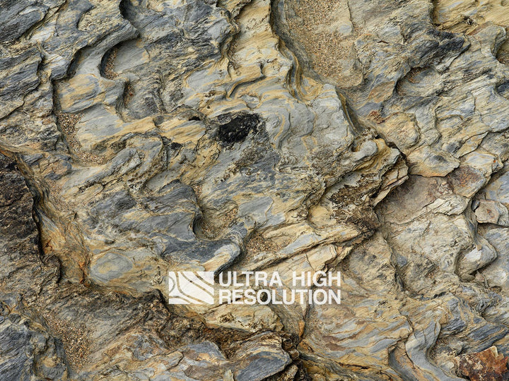 Stone Wave Sculpted Coastal Rock Texture (271cm x 203cm)