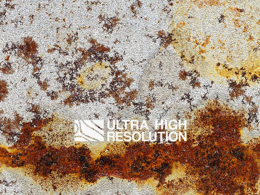 Striped Distressed Rusted Metal Sheet (415cm x 387cm)