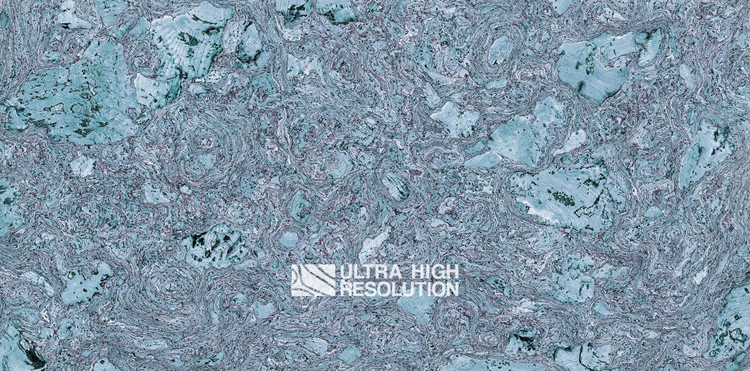 Turquoise Marbled Cork Composite Texture (358cm x 177cm)