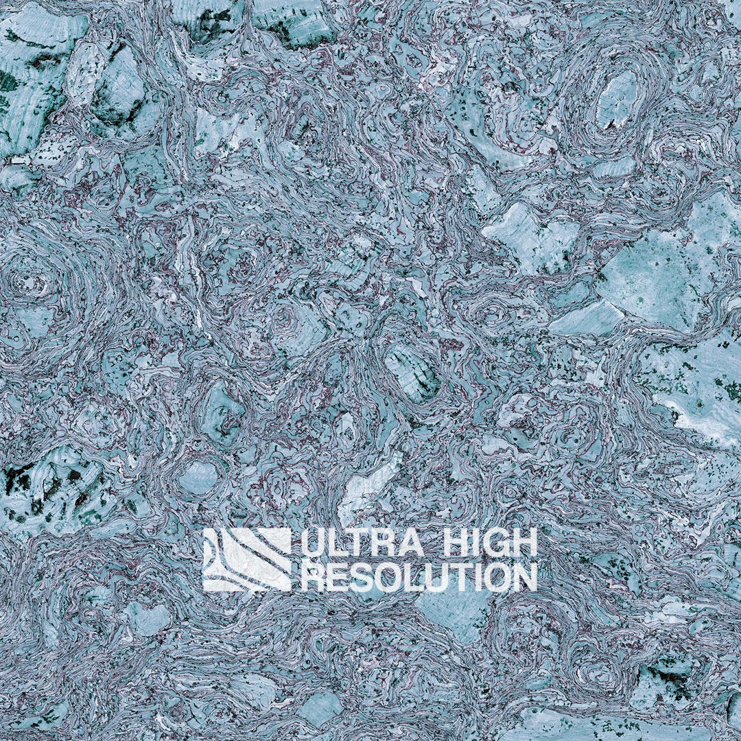 Turquoise Marbled Cork Composite Texture (358cm x 177cm)