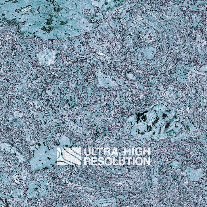 Turquoise Marbled Cork Composite Texture (358cm x 177cm)