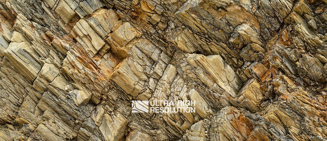 Warm Beige Rock Stratum Texture (344cm x 148cm)