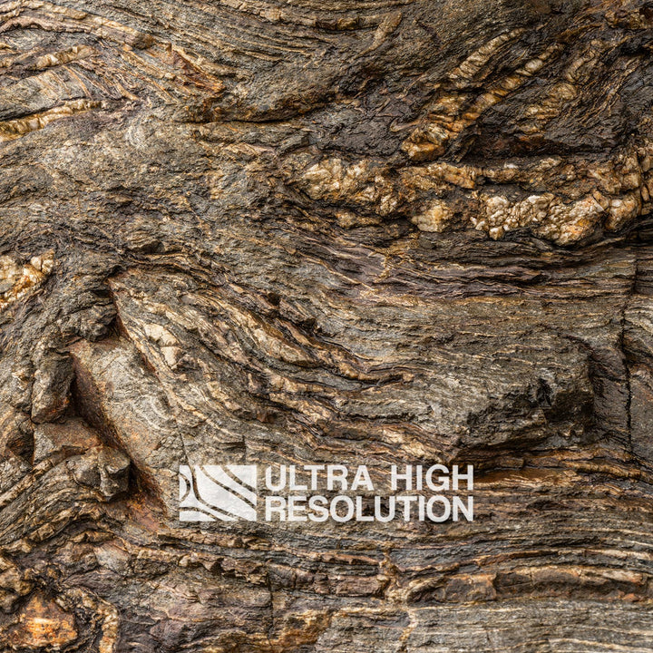 Warm Brown Layered Rock Texture (341cm x 145cm)