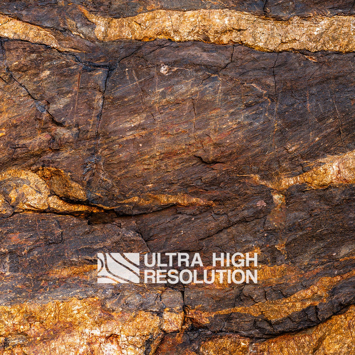 Warm Brown Rock Texture with Orange Mineral Streaks (335cm x 148cm)