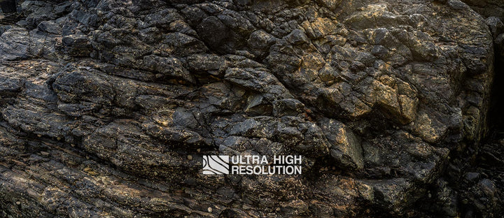 Warm Dark Basalt Rock Texture (336cm x 145cm)