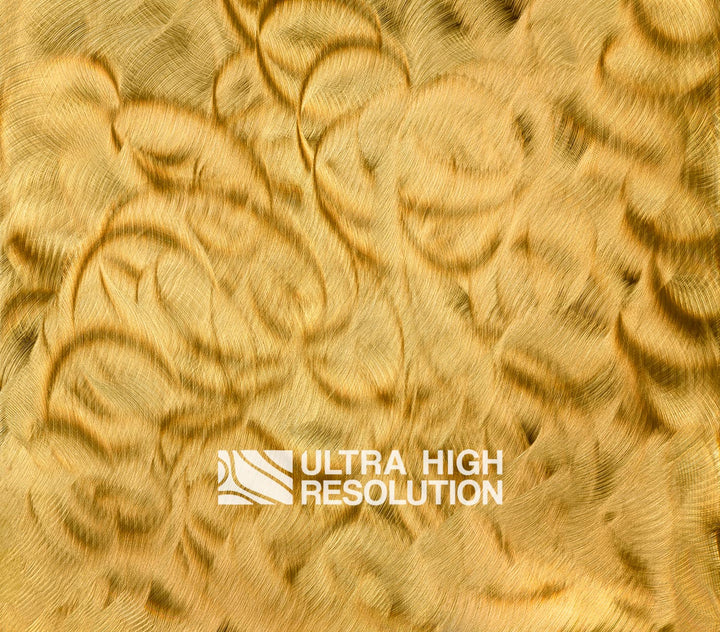 Yellow Engine Turned Brass Texture (294cm x 258cm)