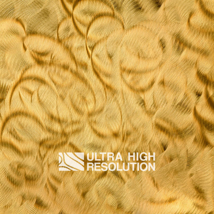 Yellow Engine Turned Brass Texture (294cm x 258cm)