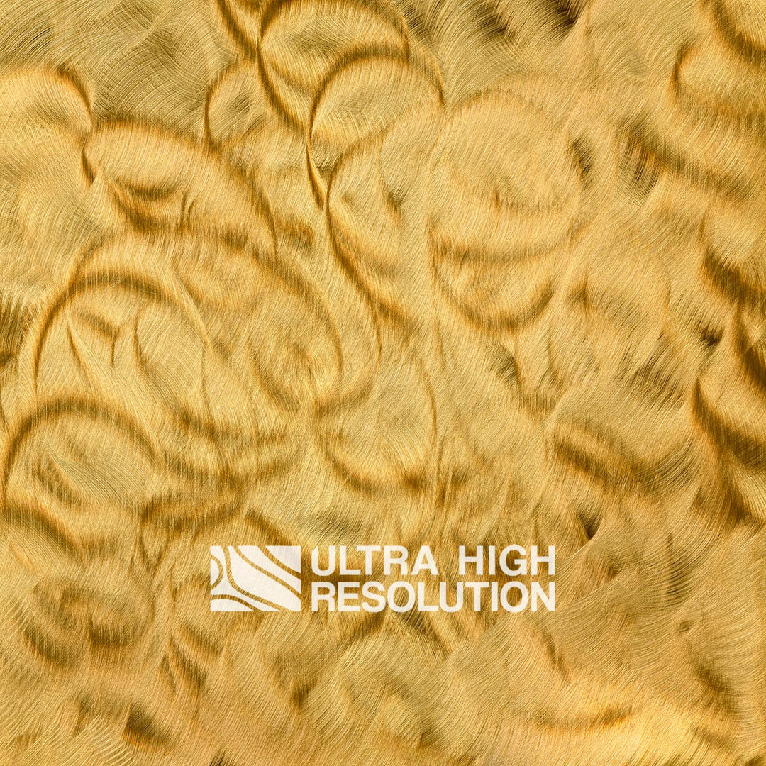 Yellow Engine Turned Brass Texture (294cm x 258cm)