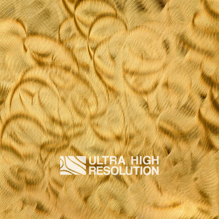 Yellow Engine Turned Brass Texture (294cm x 258cm)